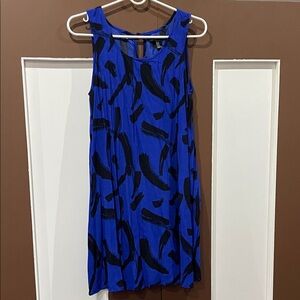 Forever 21 Vibrant Blue and Black Mini Dress